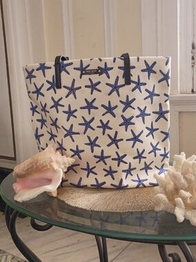 kate spade Dancing Starfish Bon Shopper Canvas Tote